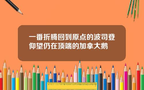 一番折腾回到原点的波司登仰望仍在顶端的加拿大鹅