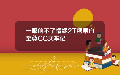 一眼的不了情缘2T糖果白至尊CC买车记