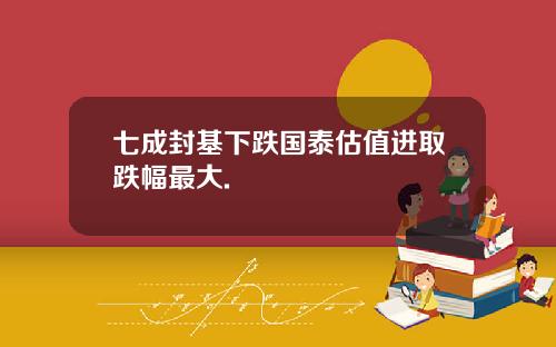 七成封基下跌国泰估值进取跌幅最大.