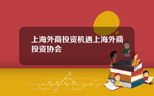 上海外商投资机遇上海外商投资协会