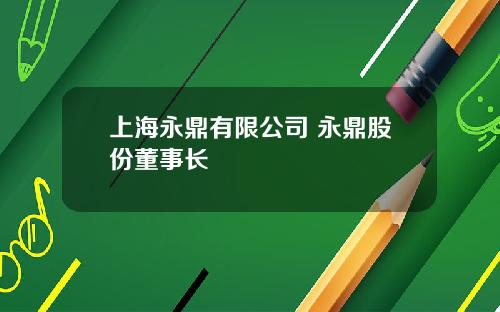 上海永鼎有限公司 永鼎股份董事长