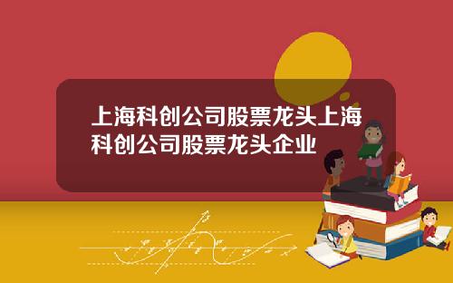 上海科创公司股票龙头上海科创公司股票龙头企业