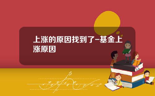 上涨的原因找到了-基金上涨原因
