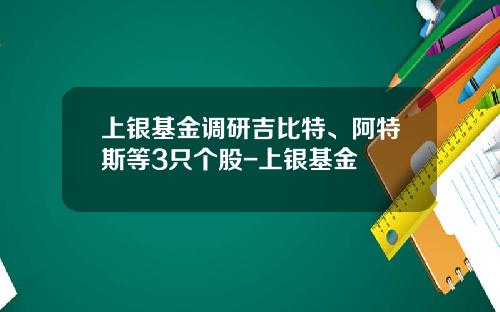 上银基金调研吉比特、阿特斯等3只个股-上银基金
