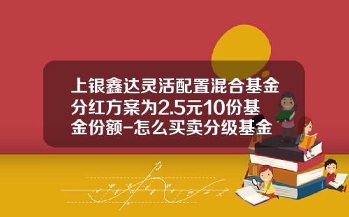 上银鑫达灵活配置混合基金分红方案为2.5元10份基金份额-怎么买卖分级基金