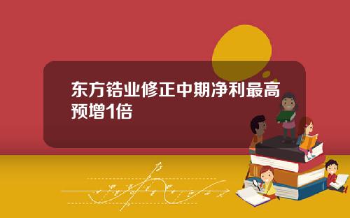 东方锆业修正中期净利最高预增1倍