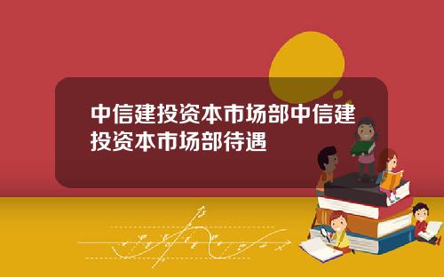 中信建投资本市场部中信建投资本市场部待遇