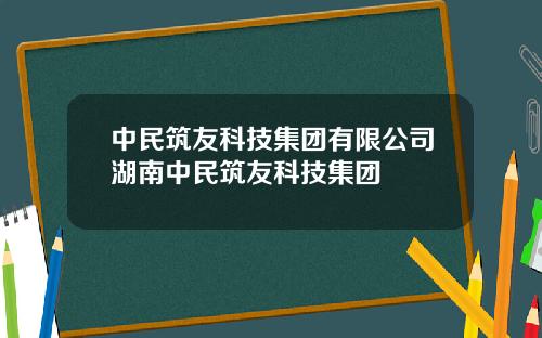 中民筑友科技集团有限公司湖南中民筑友科技集团