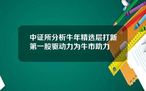 中证所分析牛年精选层打新第一股驱动力为牛市助力