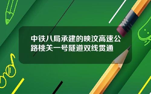 中铁八局承建的映汶高速公路桃关一号隧道双线贯通