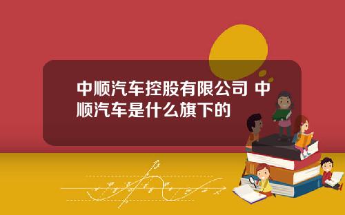 中顺汽车控股有限公司 中顺汽车是什么旗下的