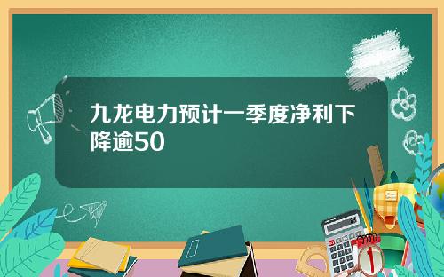 九龙电力预计一季度净利下降逾50