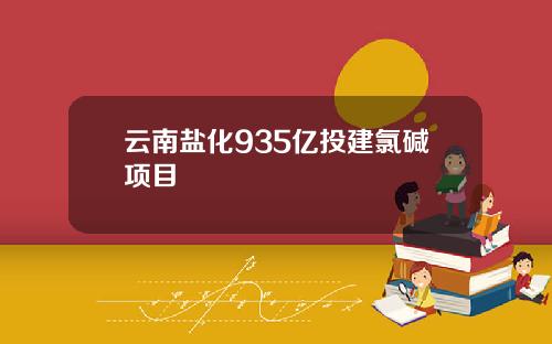 云南盐化935亿投建氯碱项目