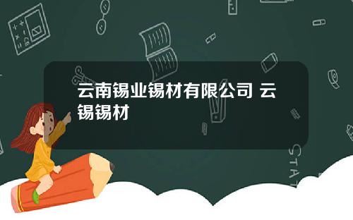 云南锡业锡材有限公司 云锡锡材