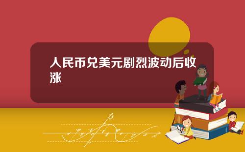 人民币兑美元剧烈波动后收涨