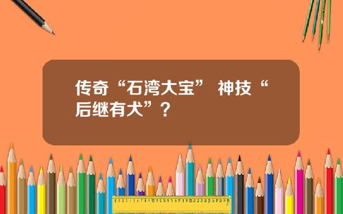 传奇“石湾大宝” 神技“后继有犬”？