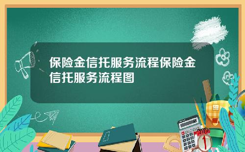 保险金信托服务流程保险金信托服务流程图