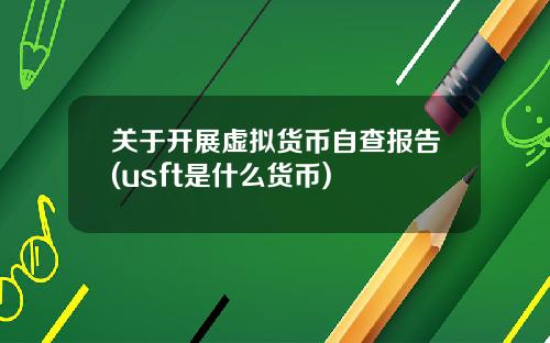关于开展虚拟货币自查报告(usft是什么货币)