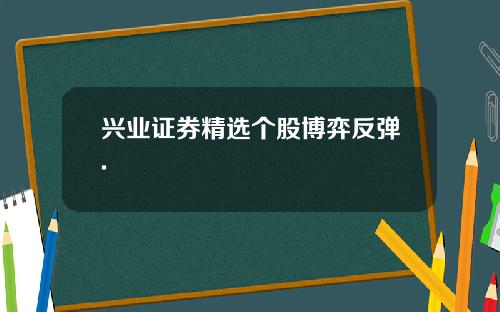 兴业证券精选个股博弈反弹.