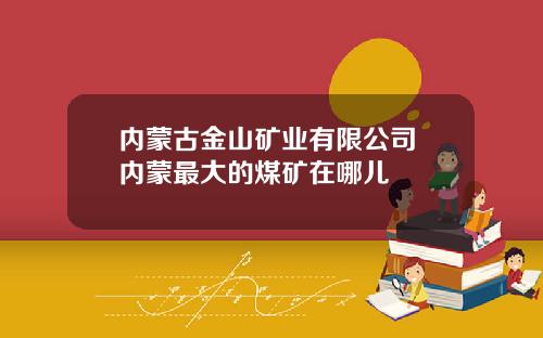 内蒙古金山矿业有限公司 内蒙最大的煤矿在哪儿