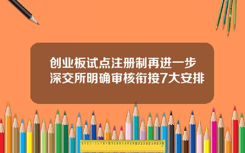 创业板试点注册制再进一步深交所明确审核衔接7大安排