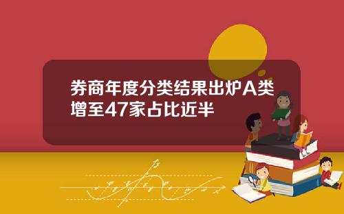 券商年度分类结果出炉A类增至47家占比近半