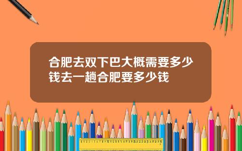 合肥去双下巴大概需要多少钱去一趟合肥要多少钱