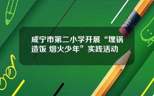 咸宁市第二小学开展“埋锅造饭 烟火少年”实践活动