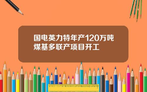 国电英力特年产120万吨煤基多联产项目开工