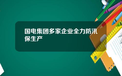 国电集团多家企业全力防汛保生产