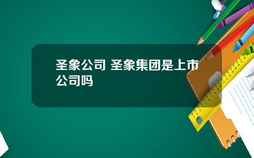 圣象公司 圣象集团是上市公司吗