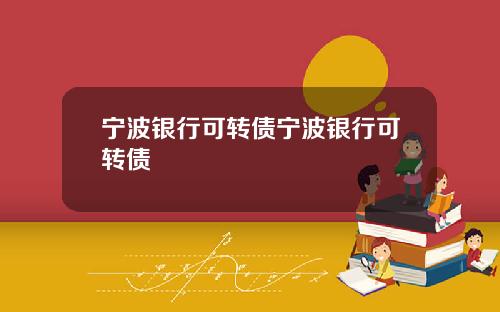 宁波银行可转债宁波银行可转债