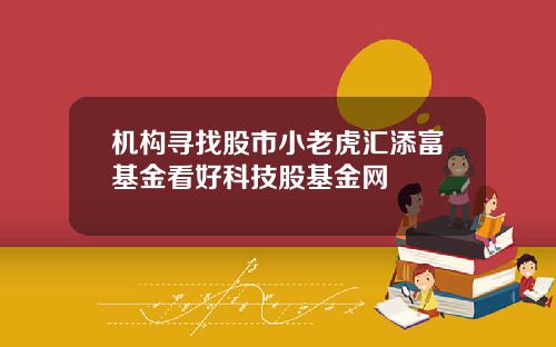 机构寻找股市小老虎汇添富基金看好科技股基金网
