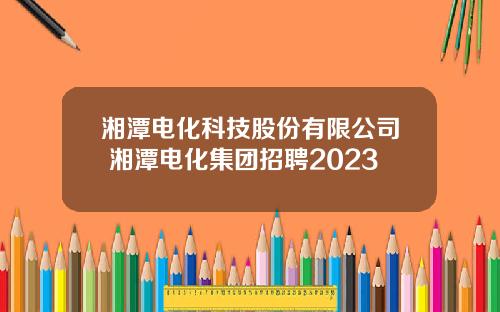 湘潭电化科技股份有限公司 湘潭电化集团招聘2023