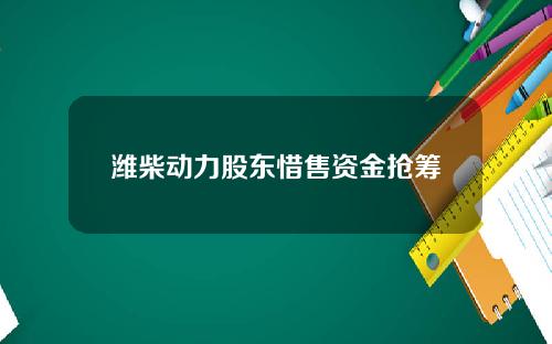 潍柴动力股东惜售资金抢筹