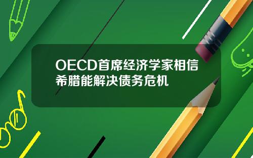 OECD首席经济学家相信希腊能解决债务危机