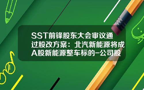 SST前锋股东大会审议通过股改方案：北汽新能源将成A股新能源整车标的-公司股改方案【新闻】