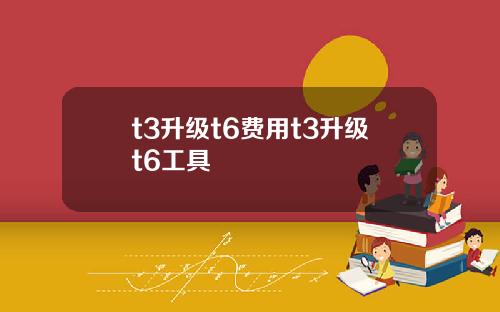 t3升级t6费用t3升级t6工具