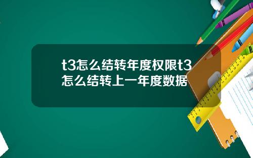 t3怎么结转年度权限t3怎么结转上一年度数据