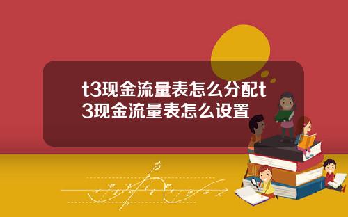 t3现金流量表怎么分配t3现金流量表怎么设置