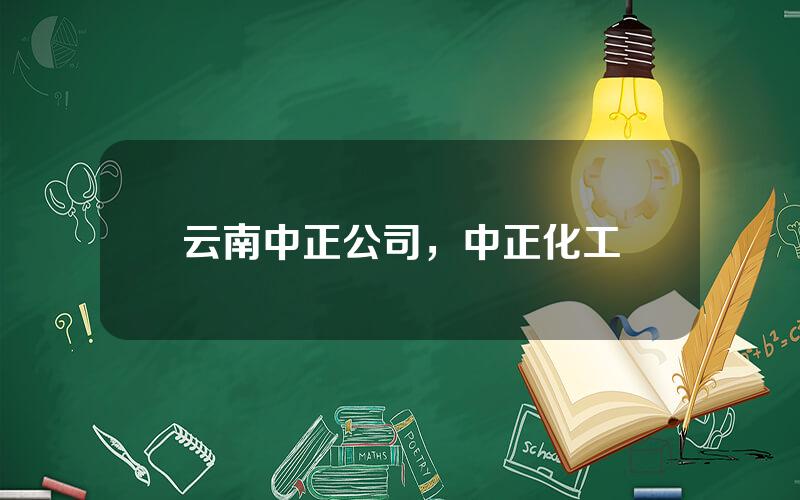 云南中正公司，中正化工