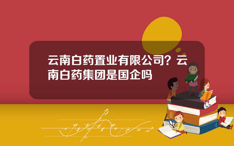 云南白药置业有限公司？云南白药集团是国企吗