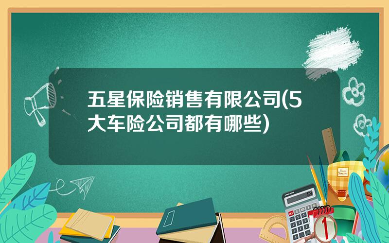五星保险销售有限公司(5大车险公司都有哪些)