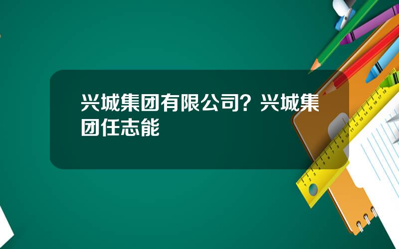兴城集团有限公司？兴城集团任志能