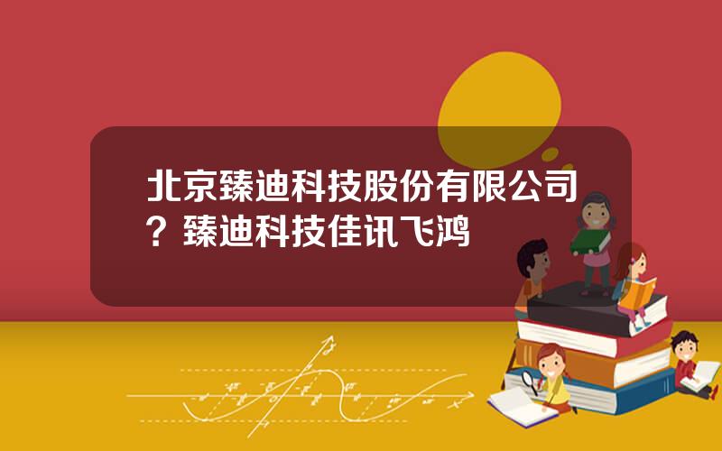 北京臻迪科技股份有限公司？臻迪科技佳讯飞鸿