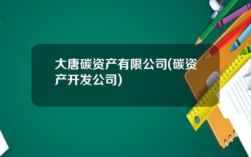 大唐碳资产有限公司(碳资产开发公司)