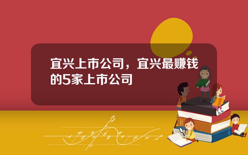 宜兴上市公司，宜兴最赚钱的5家上市公司