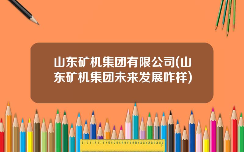 山东矿机集团有限公司(山东矿机集团未来发展咋样)